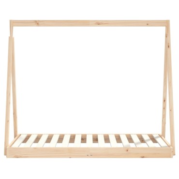 vidaXL Πλαίσιο Παιδικού Κρεβατιού 70x140cm από Μασίφ Ξύλο Πεύκου 1 τεμ. - Μονό