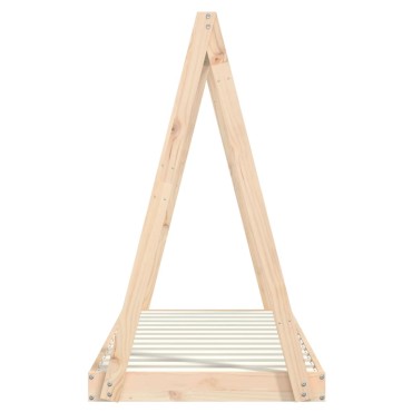vidaXL Πλαίσιο Παιδικού Κρεβατιού 70x140cm από Μασίφ Ξύλο Πεύκου 1 τεμ. - Μονό
