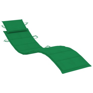 vidaXL Μαξιλάρι Ξαπλώστρας Πράσινο 186x58x4cm από Ύφασμα Oxford