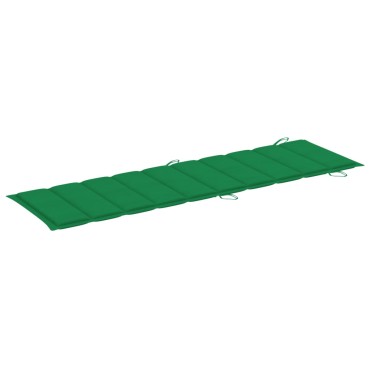 vidaXL Μαξιλάρι Ξαπλώστρας Πράσινο 186x58x4cm από Ύφασμα Oxford
