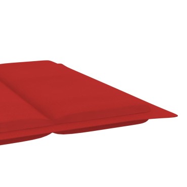vidaXL Μαξιλάρι Ξαπλώστρας Κόκκινο 186x58x4cm από Ύφασμα Oxford