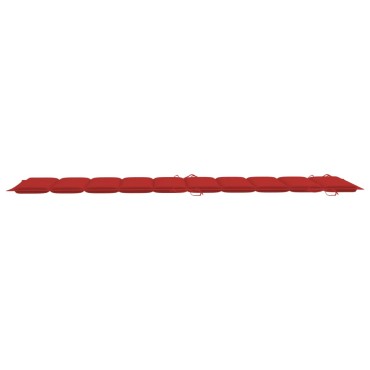 vidaXL Μαξιλάρι Ξαπλώστρας Κόκκινο 186x58x4cm από Ύφασμα Oxford