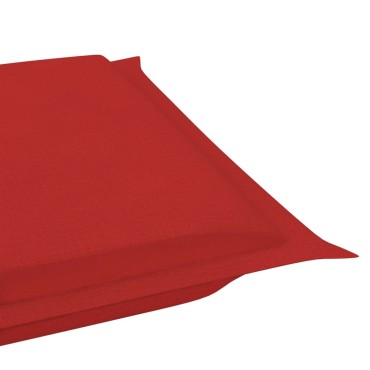vidaXL Μαξιλάρι Ξαπλώστρας Κόκκινο 186x58x4cm από Ύφασμα Oxford