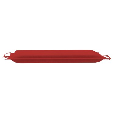 vidaXL Μαξιλάρι Ξαπλώστρας Κόκκινο 186x58x4cm από Ύφασμα Oxford