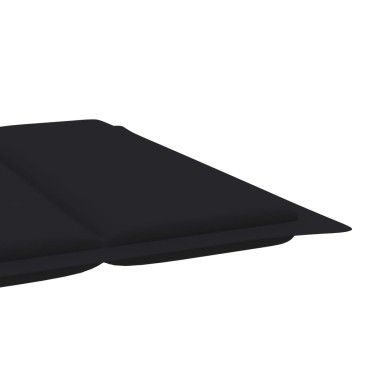 vidaXL Μαξιλάρι Ξαπλώστρας Μαύρο 186x58x4cm από Ύφασμα Oxford