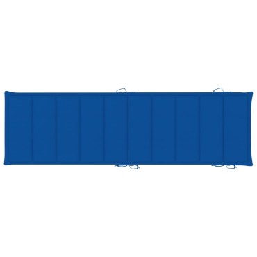 vidaXL Μαξιλάρι Ξαπλώστρας Μπλε Ρουά 186x58x4cm από Ύφασμα Oxford