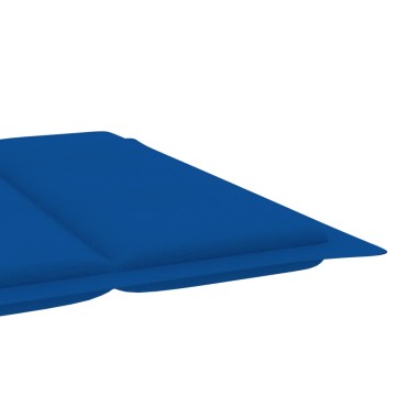 vidaXL Μαξιλάρι Ξαπλώστρας Μπλε Ρουά 186x58x4cm από Ύφασμα Oxford