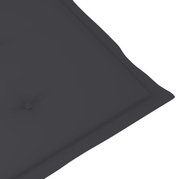vidaXL Μαξιλάρι Ξαπλώστρας Ανθρακί (75+105)x50x4cm