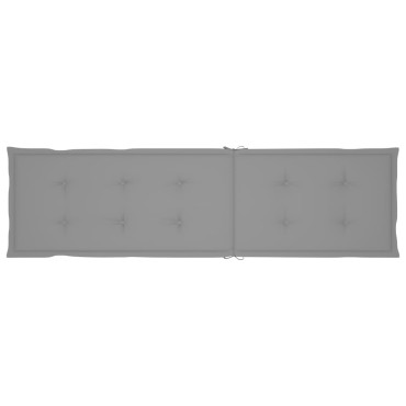 vidaXL Μαξιλάρι Σεζλόνγκ Γκρι (75+105)x50x4cm
