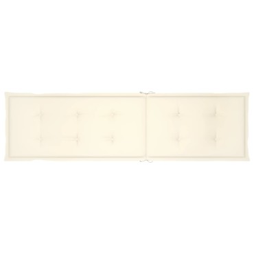 vidaXL Μαξιλάρι Σεζλόνγκ Κρεμ (75+105)x50x4cm