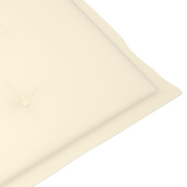 vidaXL Μαξιλάρι Σεζλόνγκ Κρεμ (75+105)x50x4cm