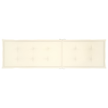 vidaXL Μαξιλάρι Σεζλόνγκ Κρεμ (75+105)x50x4cm