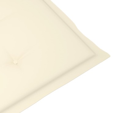 vidaXL Μαξιλάρι Σεζλόνγκ Κρεμ (75+105)x50x4cm