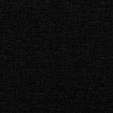 vidaXL Καναπές Κρεβάτι με Στρώμα Μαύρο 90x190cm Υφασμάτινο 1 τεμ. - Μονό