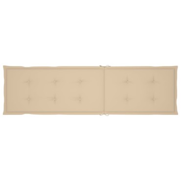 vidaXL Μαξιλάρι Σεζλόνγκ Μπεζ (75+105)x50x4cm