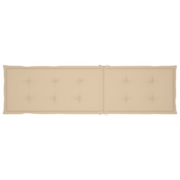 vidaXL Μαξιλάρι Σεζλόνγκ Μπεζ (75+105)x50x4cm