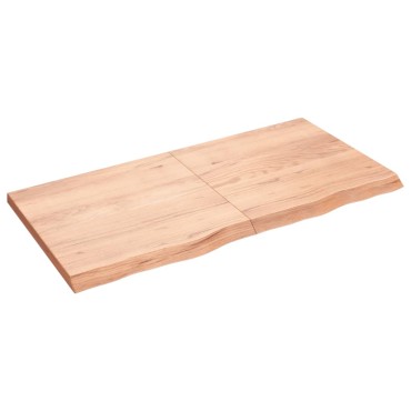 vidaXL Επιφ Τραπεζιού Αν Καφέ 120x60x(2-4)cm Επεξ. Μασίφ Ξύλο Δρυός 1 τεμ.