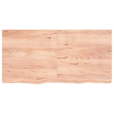 vidaXL Επιφ Τραπεζιού Αν Καφέ 120x60x(2-4)cm Επεξ. Μασίφ Ξύλο Δρυός 1 τεμ.
