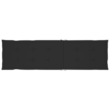 vidaXL Μαξιλάρι Σεζλόνγκ Μαύρο (75+105)x50x4cm