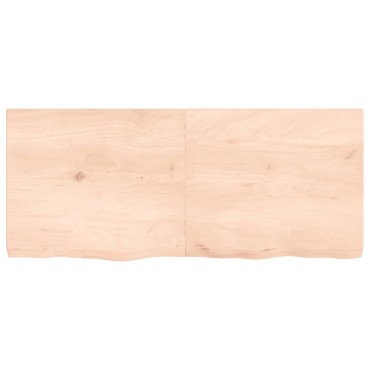 vidaXL Επιφάνεια Τραπεζιού 140x60x(2-6)cm Ακατέργαστο Μασίφ Ξύλο Δρυός 1 τεμ.