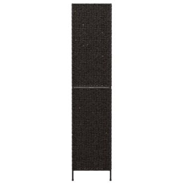 vidaXL Διαχωριστικό Δωματίου με 4 Πάνελ Μαύρο 163x180cm Υάκινθο Νερού 1 τεμ.