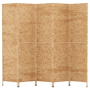 vidaXL Διαχωριστικό Δωματίου με 5 Πάνελ 205x180cm από Υάκινθο Νερού 1 τεμ.