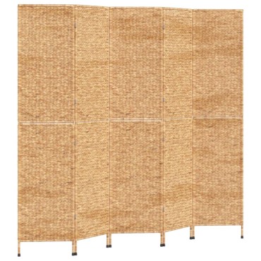 vidaXL Διαχωριστικό Δωματίου με 5 Πάνελ 205x180cm από Υάκινθο Νερού 1 τεμ.