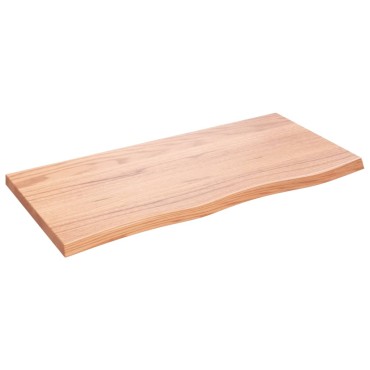 vidaXL Επιφ Τραπεζιού Αν Καφέ 100x50x(2-4)cm Επεξ. Μασίφ Ξύλο Δρυός 1 τεμ.