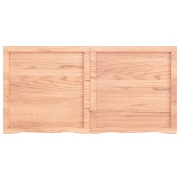 vidaXL Επιφ Τραπεζιού Αν Καφέ 120x60x(2-6)cm Επεξ. Μασίφ Ξύλο Δρυός 1 τεμ.