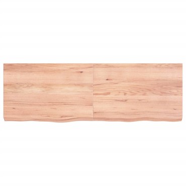 vidaXL Επιφ Τραπεζιού Αν Καφέ 120x40x(2-6)cm Επεξ. Μασίφ Ξύλο Δρυός 1 τεμ.