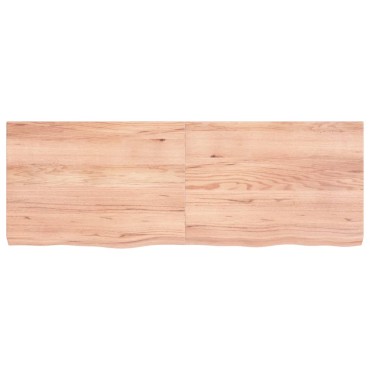 vidaXL Επιφ Τραπεζιού Αν Καφέ 140x50x(2-6)cm Επεξ. Μασίφ Ξύλο Δρυός 1 τεμ.