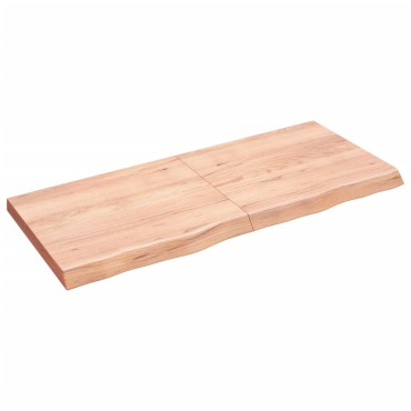 vidaXL Επιφ Τραπεζιού Αν Καφέ 140x60x(2-6)cm Επεξ. Μασίφ Ξύλο Δρυός 1 τεμ.