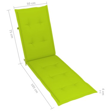 vidaXL Μαξιλάρι Σεζλόνγκ Φωτεινό Πράσινο (75+105)x50x4cm