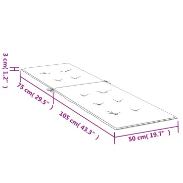vidaXL Μαξιλάρι Σεζλόνγκ Κόκκινο Καρό (75+105)x50x4cm