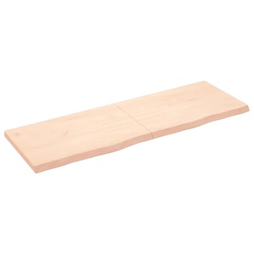 vidaXL Επιφάνεια Τραπεζιού 180x60x(2-6)cm Ακατέργαστο Μασίφ Ξύλο Δρυός 1 τεμ.