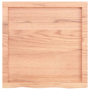 vidaXL Επιφ Τραπεζιού Αν Καφέ 60x60x(2-4)cm Επεξ. Μασίφ Ξύλο Δρυός 1 τεμ.