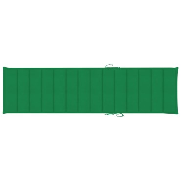 vidaXL Μαξιλάρι Ξαπλώστρας Πράσινο 200x50x3cm από Ύφασμα Oxford