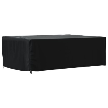 vidaXL Κάλυμμα Επίπλων Κήπου Αδιάβροχο Μαύρο 250x210x90cm 420D 1 τεμ.