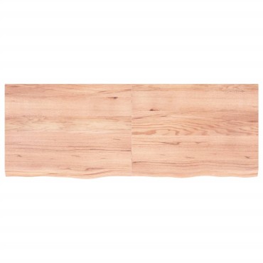 vidaXL Επιφ Τραπεζιού Αν Καφέ 160x60x(2-4)cm Επεξ. Μασίφ Ξύλο Δρυός 1 τεμ.