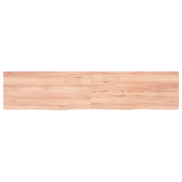 vidaXL Επιφ Τραπεζιού Αν Καφέ 180x40x(2-4)cm Επεξ. Μασίφ Ξύλο Δρυός 1 τεμ.