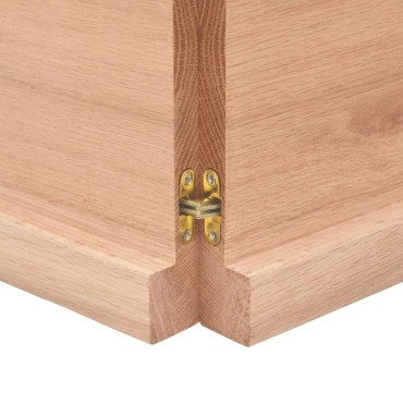 vidaXL Επιφ Τραπεζιού Αν Καφέ 180x40x(2-4)cm Επεξ. Μασίφ Ξύλο Δρυός 1 τεμ.