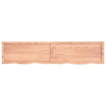 vidaXL Επιφ Τραπεζιού Αν Καφέ 180x40x(2-4)cm Επεξ. Μασίφ Ξύλο Δρυός 1 τεμ.