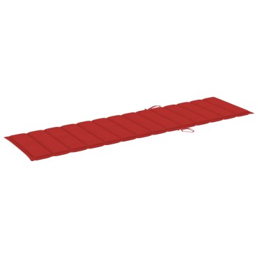 vidaXL Μαξιλάρι Ξαπλώστρας Κόκκινο 200x50x3cm από Ύφασμα Oxford