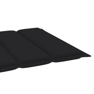 vidaXL Μαξιλάρι Ξαπλώστρας Μαύρο 200x50x3cm από Ύφασμα Oxford