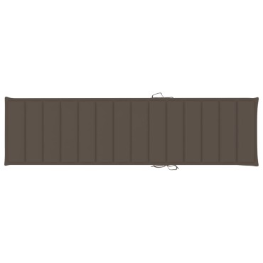 vidaXL Μαξιλάρι Ξαπλώστρας Taupe 200x50x3cm από Ύφασμα Oxford