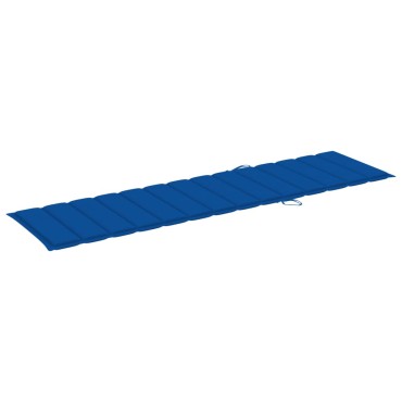 vidaXL Μαξιλάρι Ξαπλώστρας Μπλε Ρουά 200x50x3cm από Ύφασμα Oxford