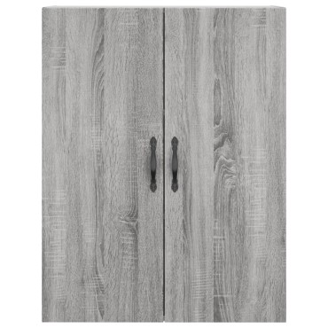 vidaXL Ντουλάπι Επιτοίχιο Γκρι Sonoma 69,5x34x90cm Επεξεργ. Ξύλο 1 τεμ.