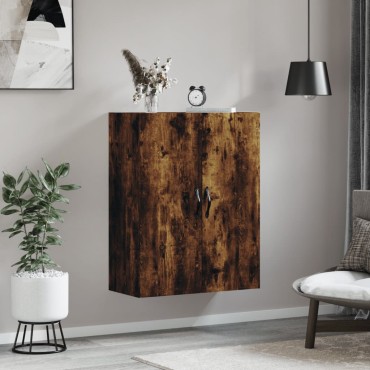 vidaXL Ντουλάπι Τοίχου Καπνιστή Δρυς 69,5x34x90cm Επεξεργ. Ξύλο 1 τεμ.
