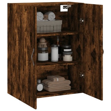 vidaXL Ντουλάπι Τοίχου Καπνιστή Δρυς 69,5x34x90cm Επεξεργ. Ξύλο 1 τεμ.