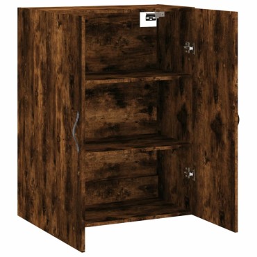 vidaXL Ντουλάπι Τοίχου Καπνιστή Δρυς 69,5x34x90cm Επεξεργ. Ξύλο 1 τεμ.